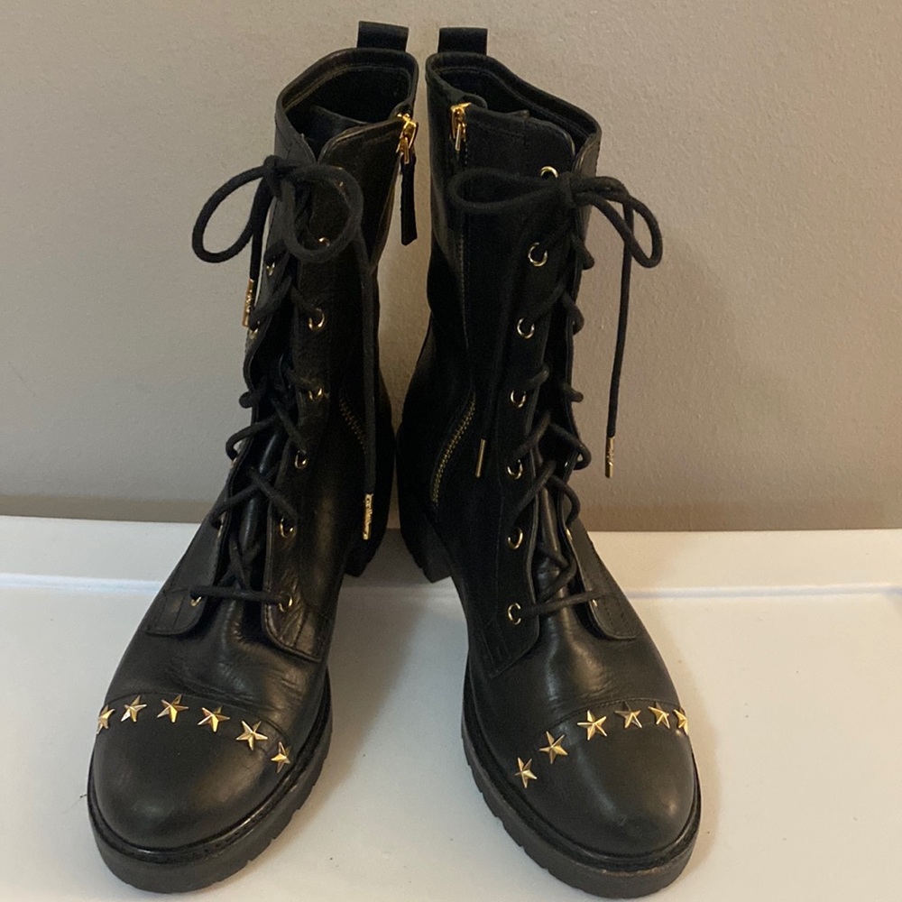 MICHAEL Michael KORS, Cody Star Studded Combat Boot, Size 7. 🌟HOST PIC 2x